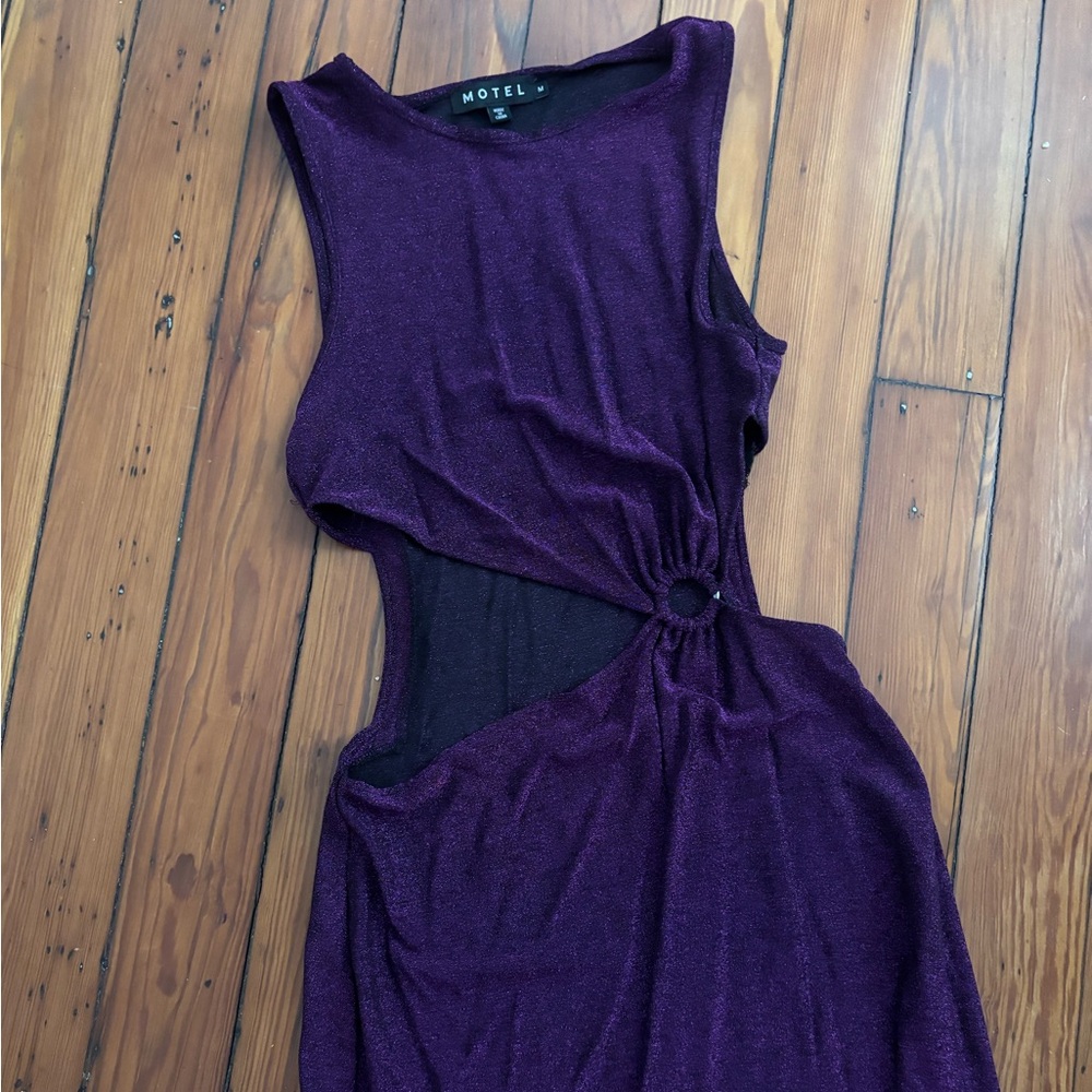 Motel Rocks Purple Mini Dress